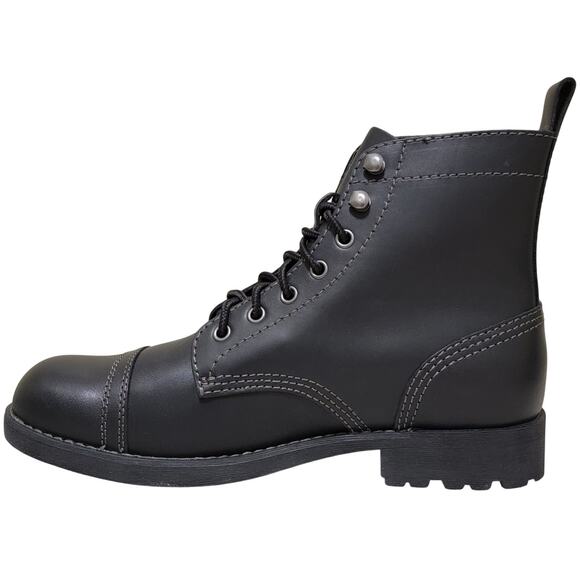 Eastland Men Jayce Cap Toe Combat Ankle Boots Size US 9M Black Leather